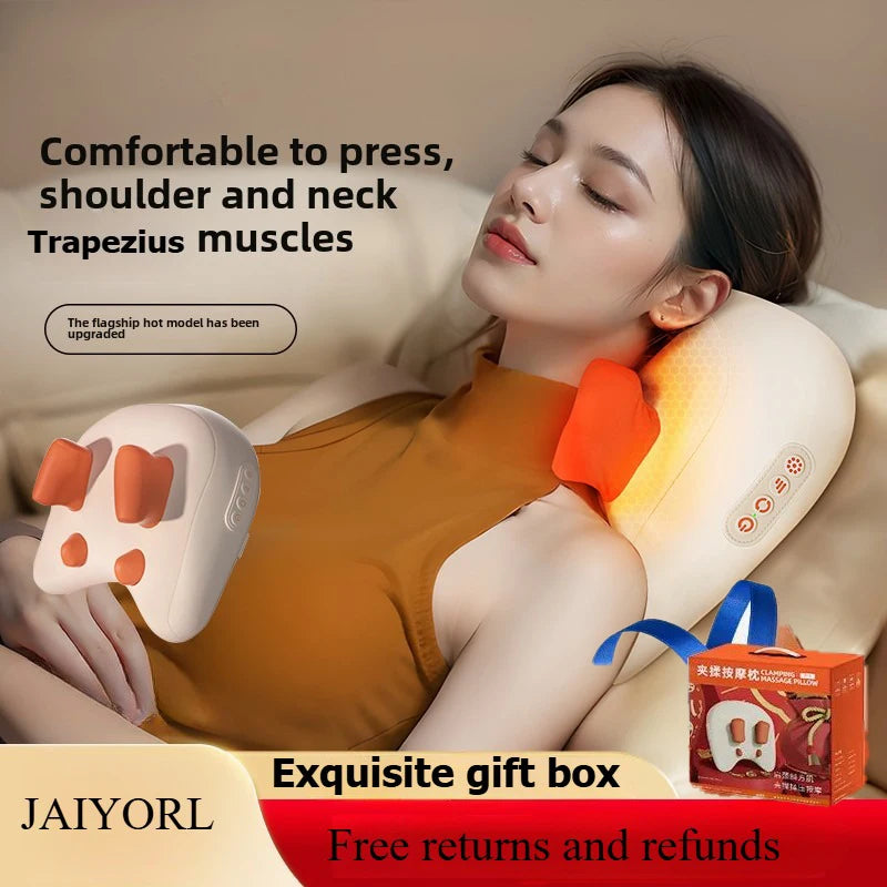Massage pillow with kneading nodes