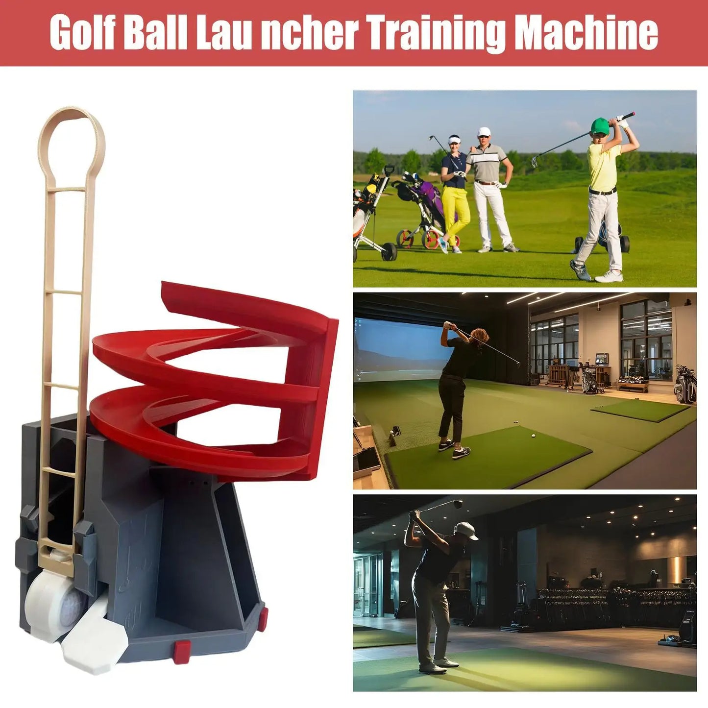 Mechanical golf ball dispenser for practice grandline retail