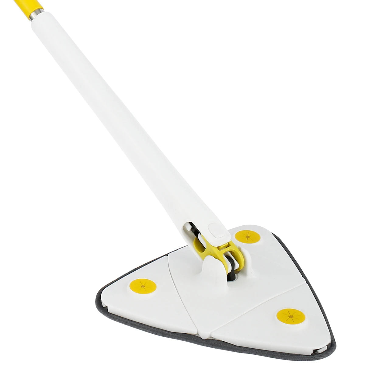 Microfiber triangular mop for tile floors