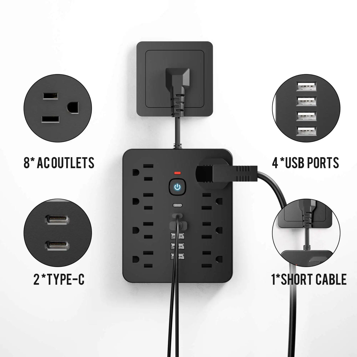 Multifunctional charging tower for home office