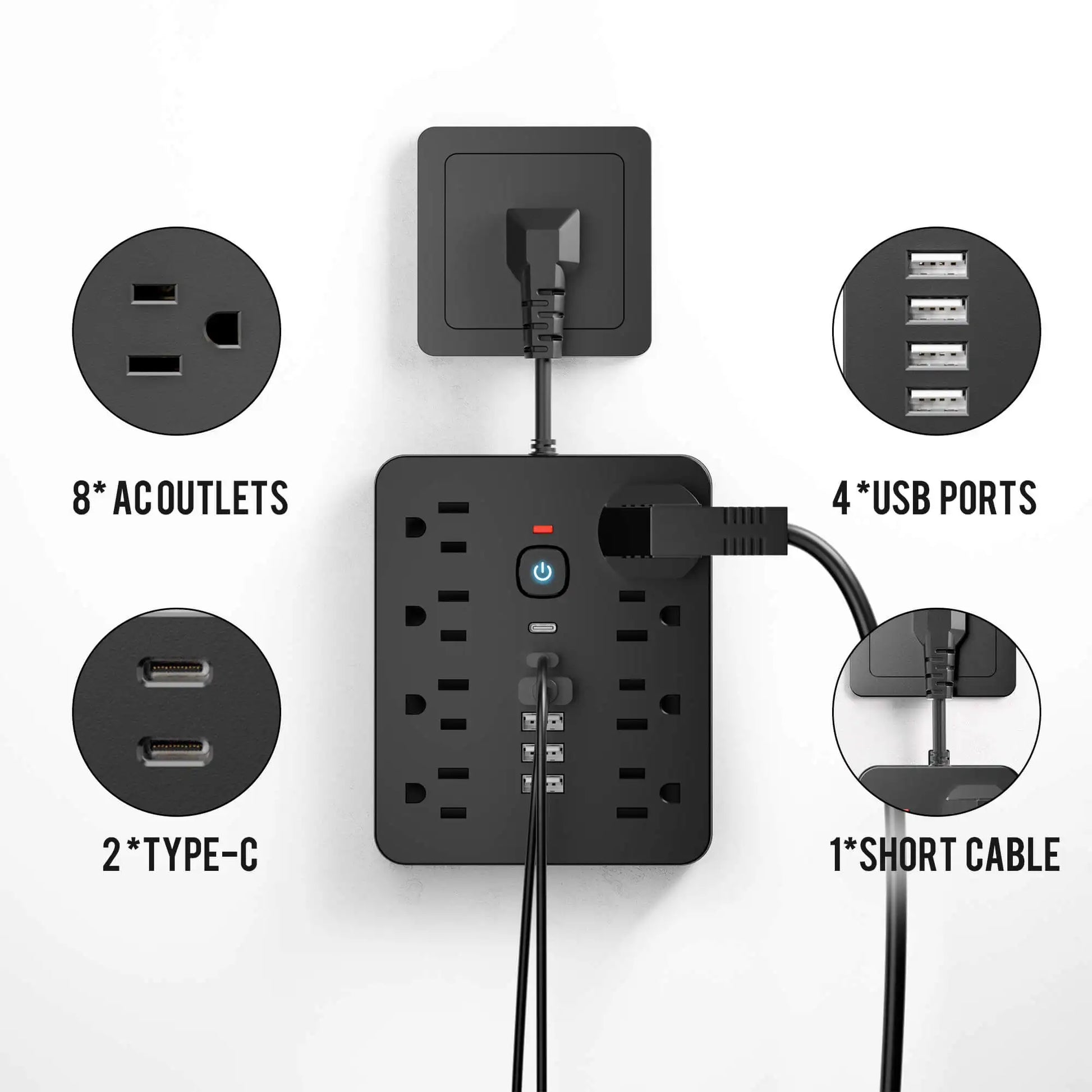 Multifunctional charging tower for home office