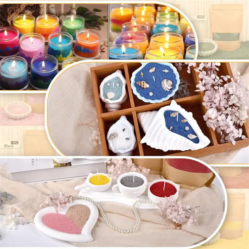 Natural soy wax beads in container