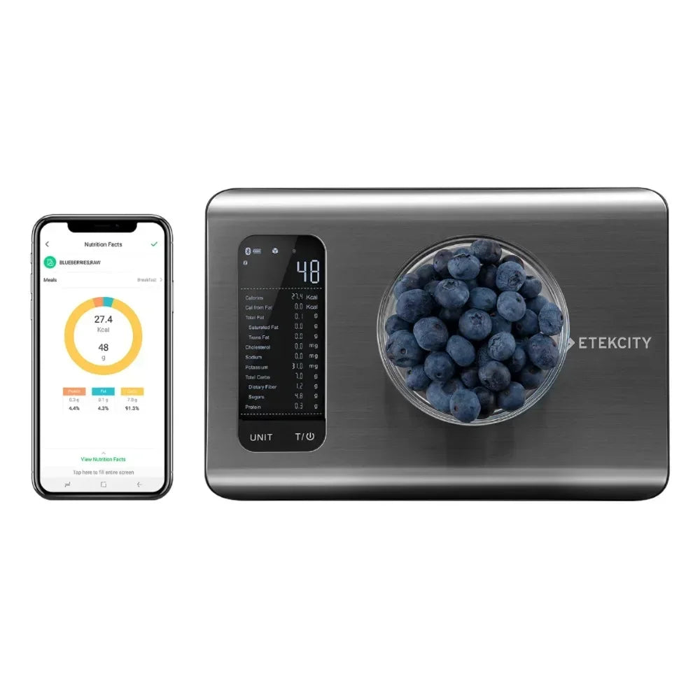 Nutritional food scale with digital display