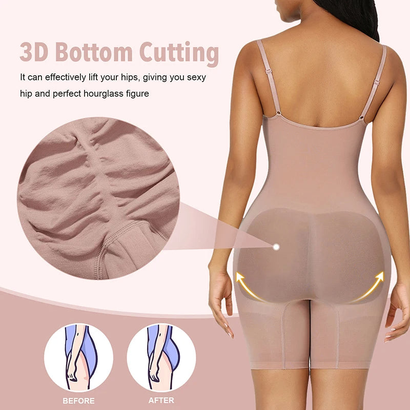 Nylon spandex shapewear bodysuit