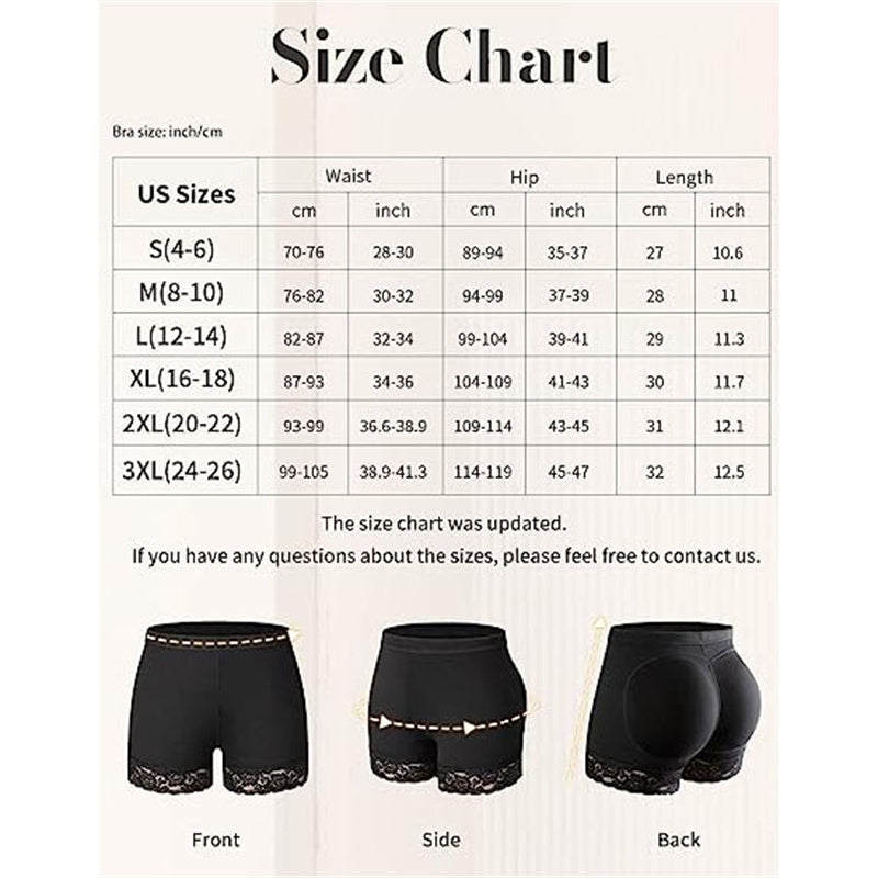 Padded shapewear for fuller curves