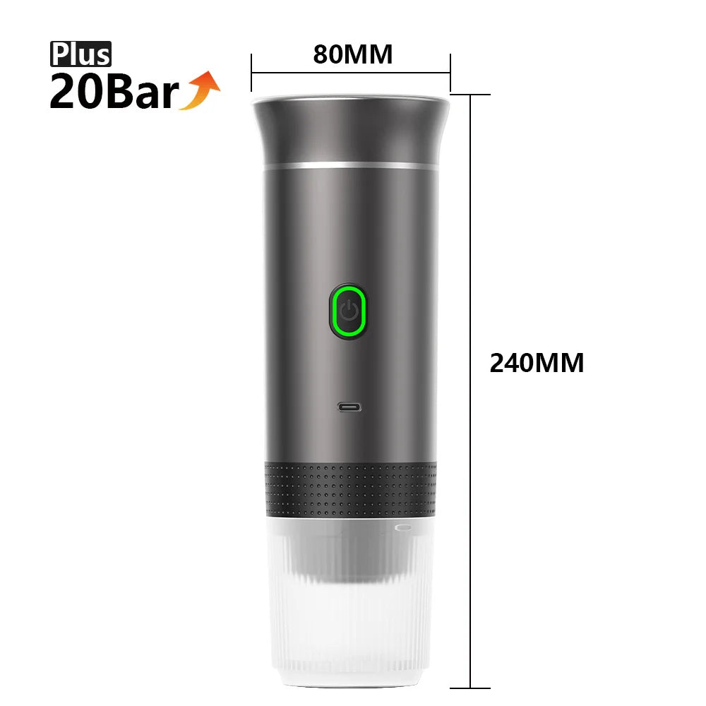 Portable espresso maker on-the-go