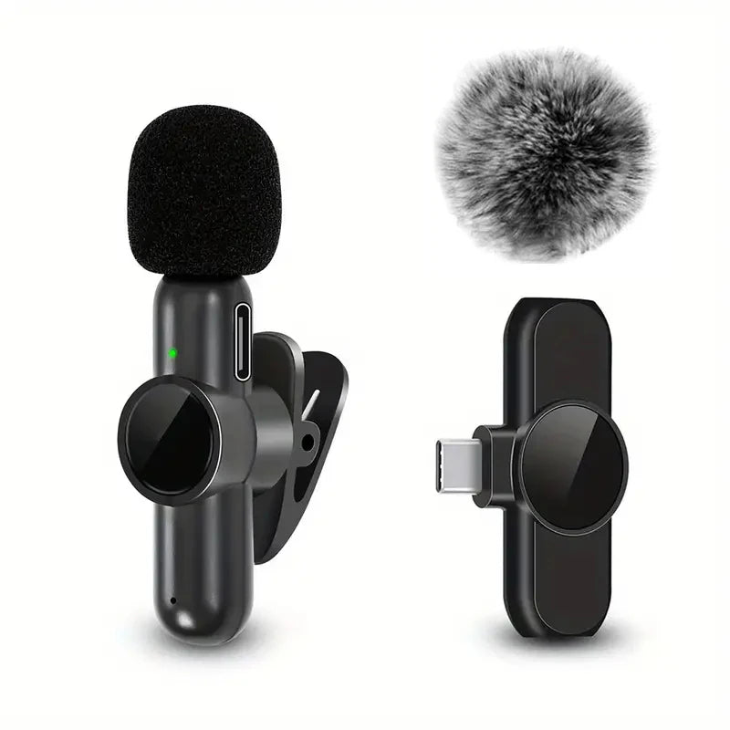 Portable lavalier mic with 10-hour battery
