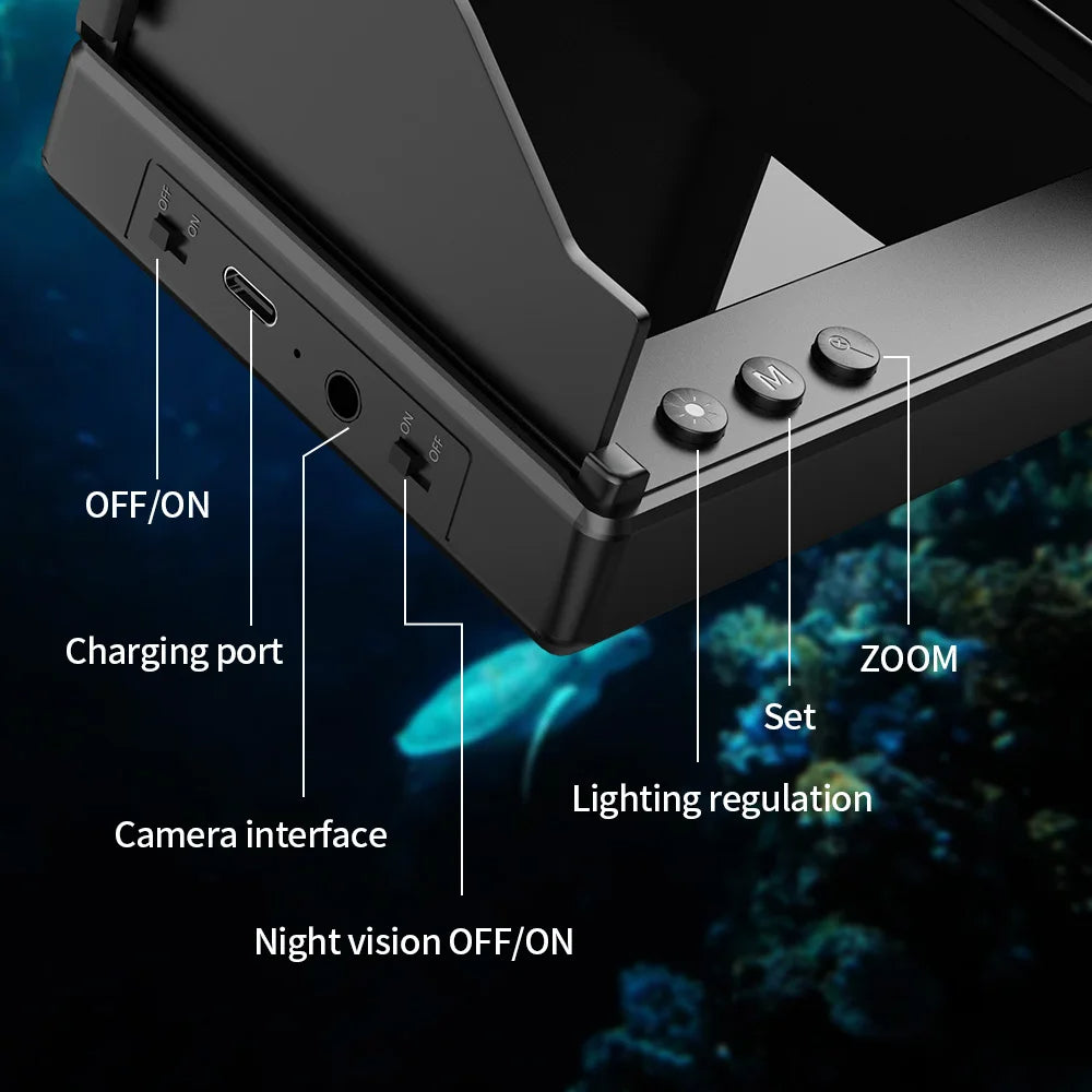 Portable underwater camera for kayak fishing grandline retail