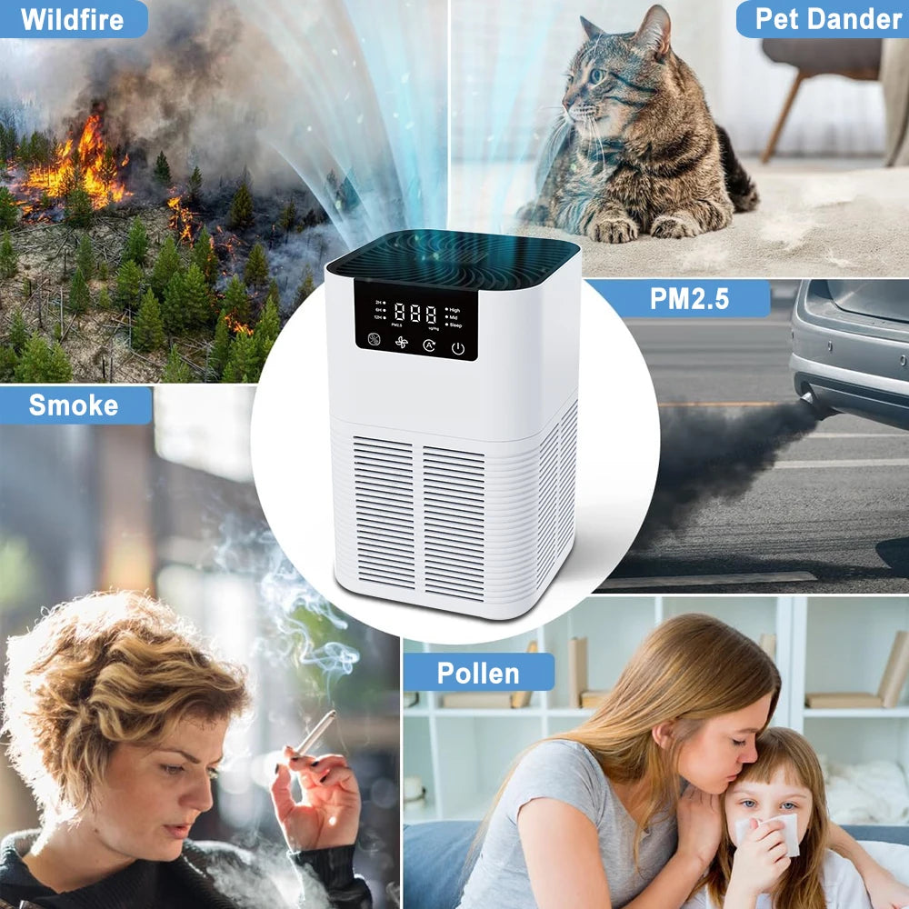 Quiet air purifier for nursery and living room