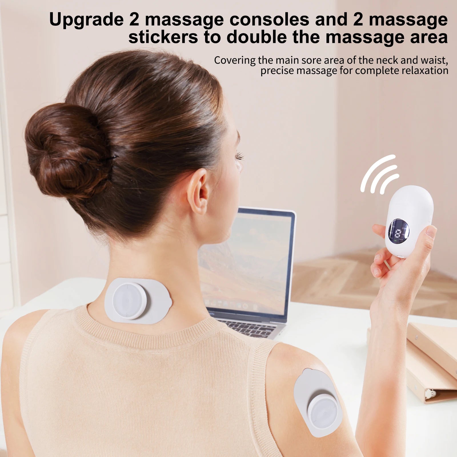 Rechargeable EMS massager for pain relief