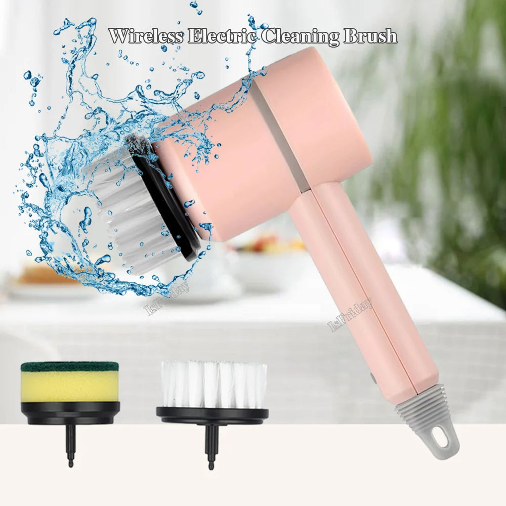 Rechargeable power scrubber for dishes