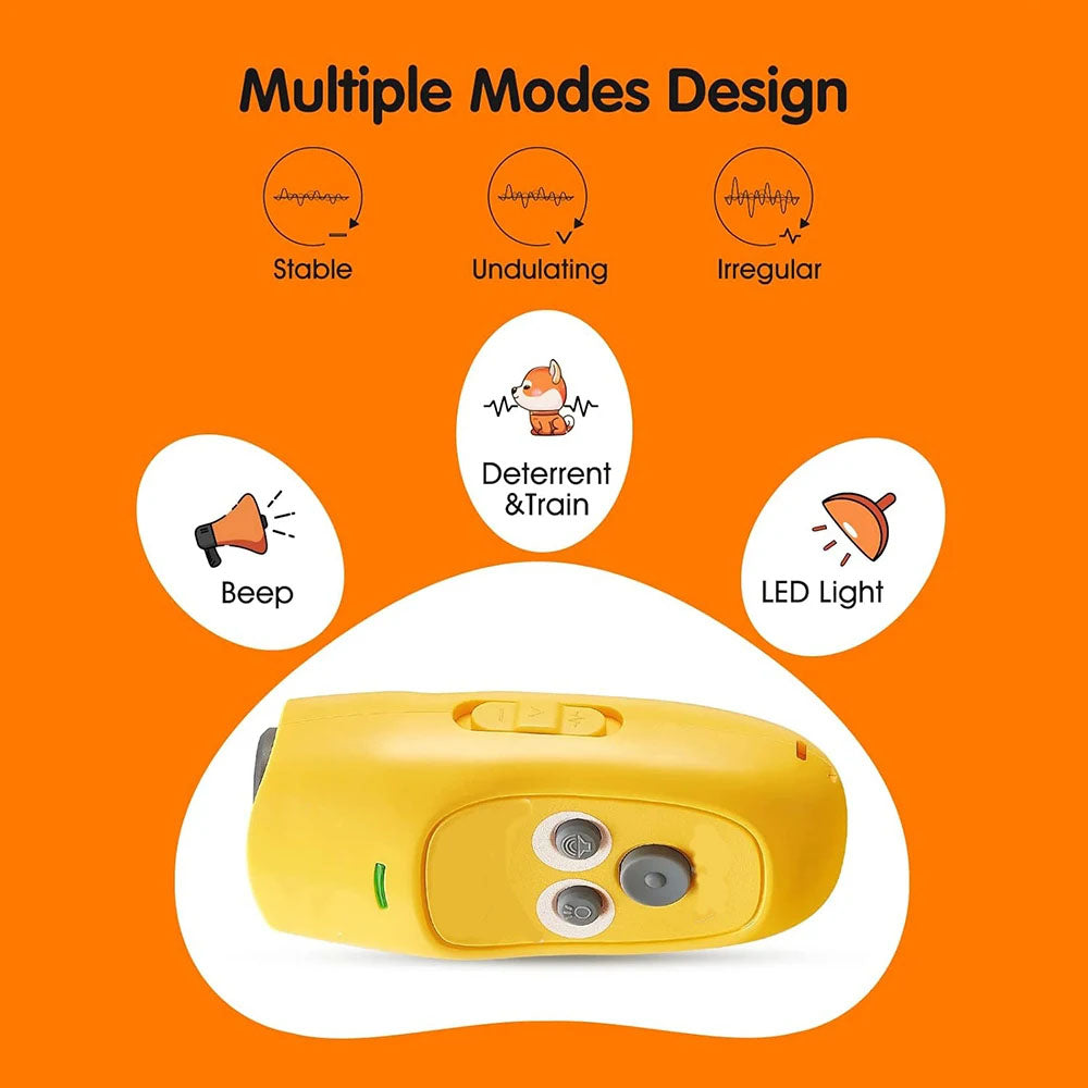 Rechargeable ultrasonic dog deterrent