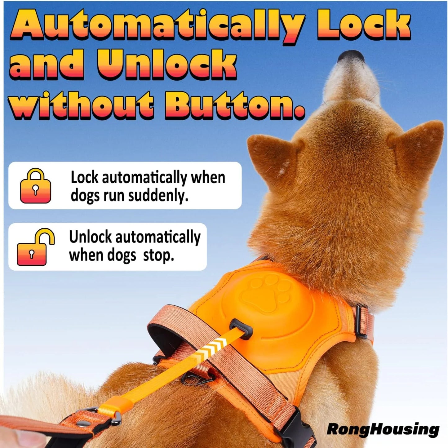 Reflective dog harness and leash combo
