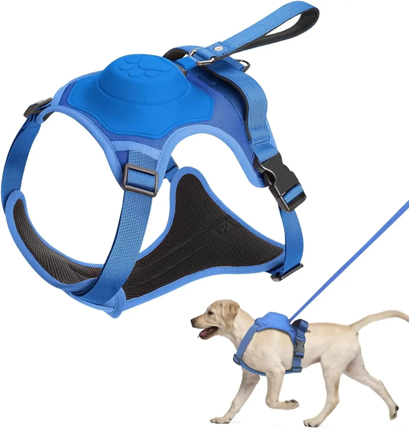 Reflective safety dog harness kit