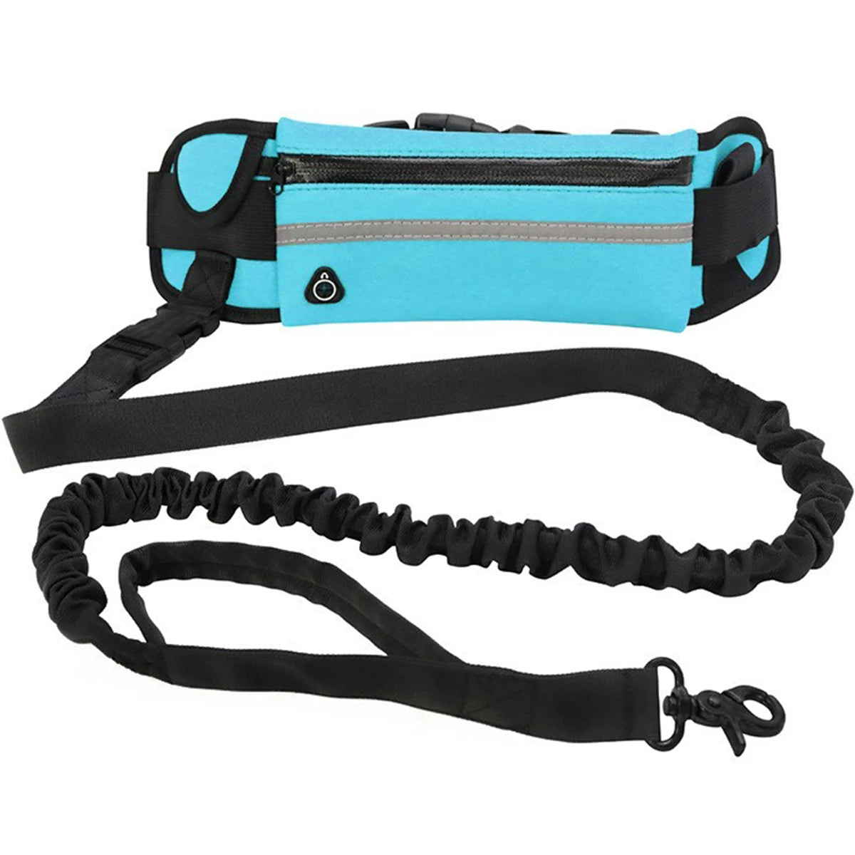 Reflective stitching hands-free dog leash