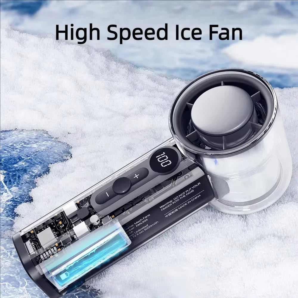Semiconductor cooling handheld fan multiple speeds