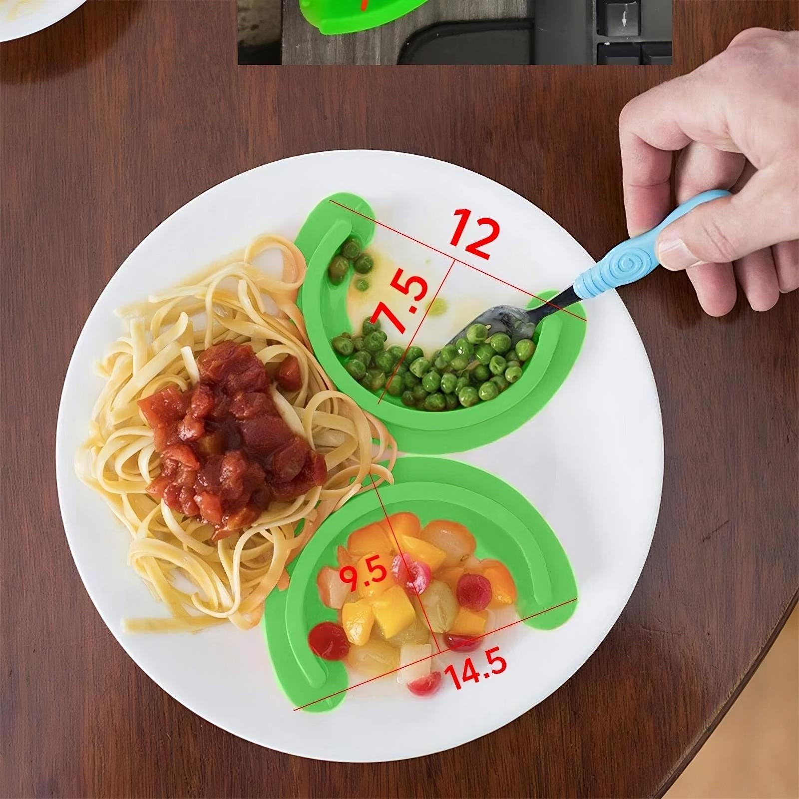 Silicone plate separator with suction base