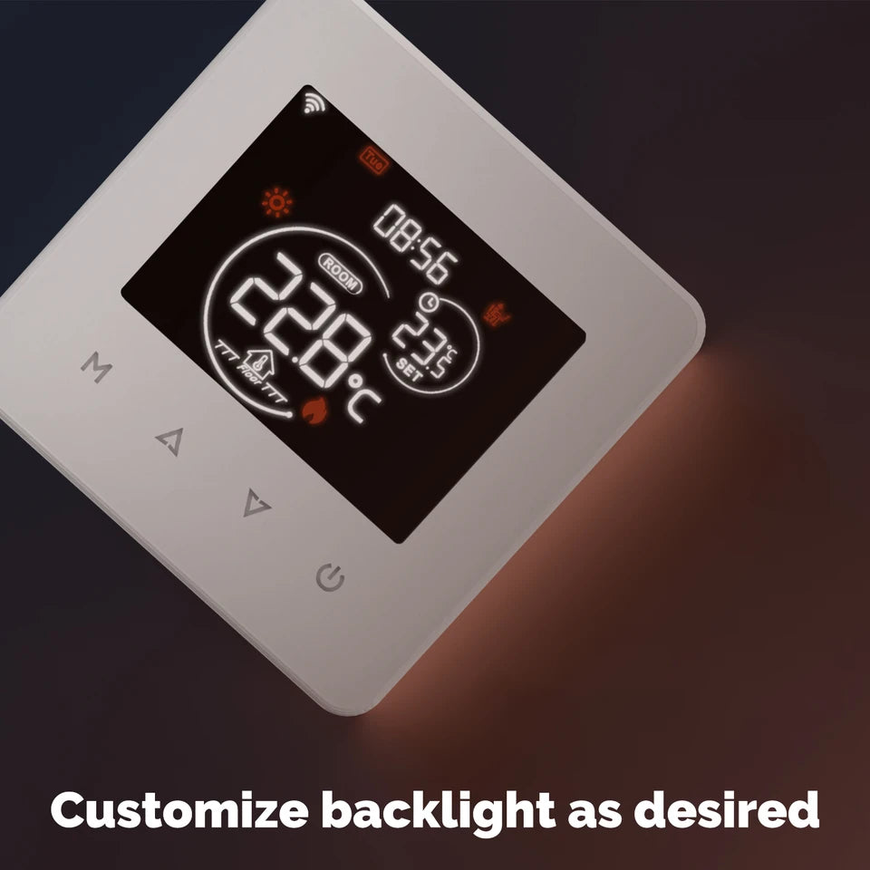 Smart heating thermostat with remote app control