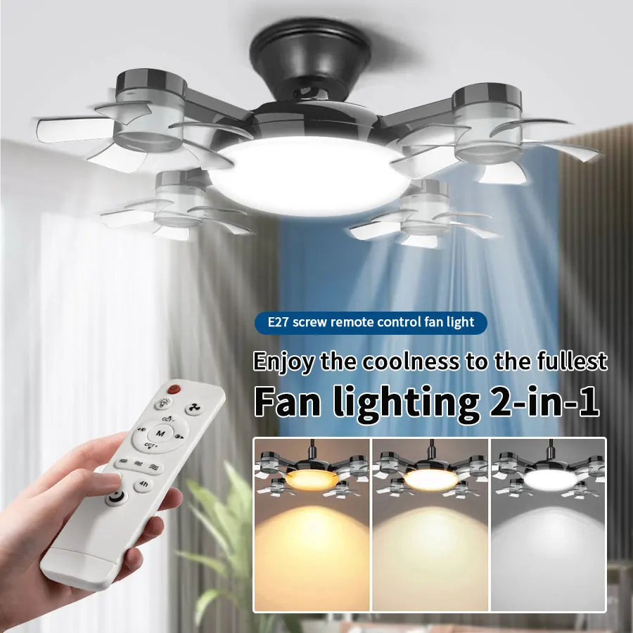 Socket ceiling fan light 2-in-1 E27
