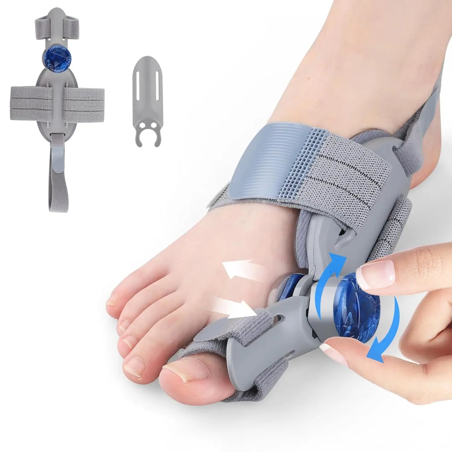 Soft flexible bunion corrector for pain relief