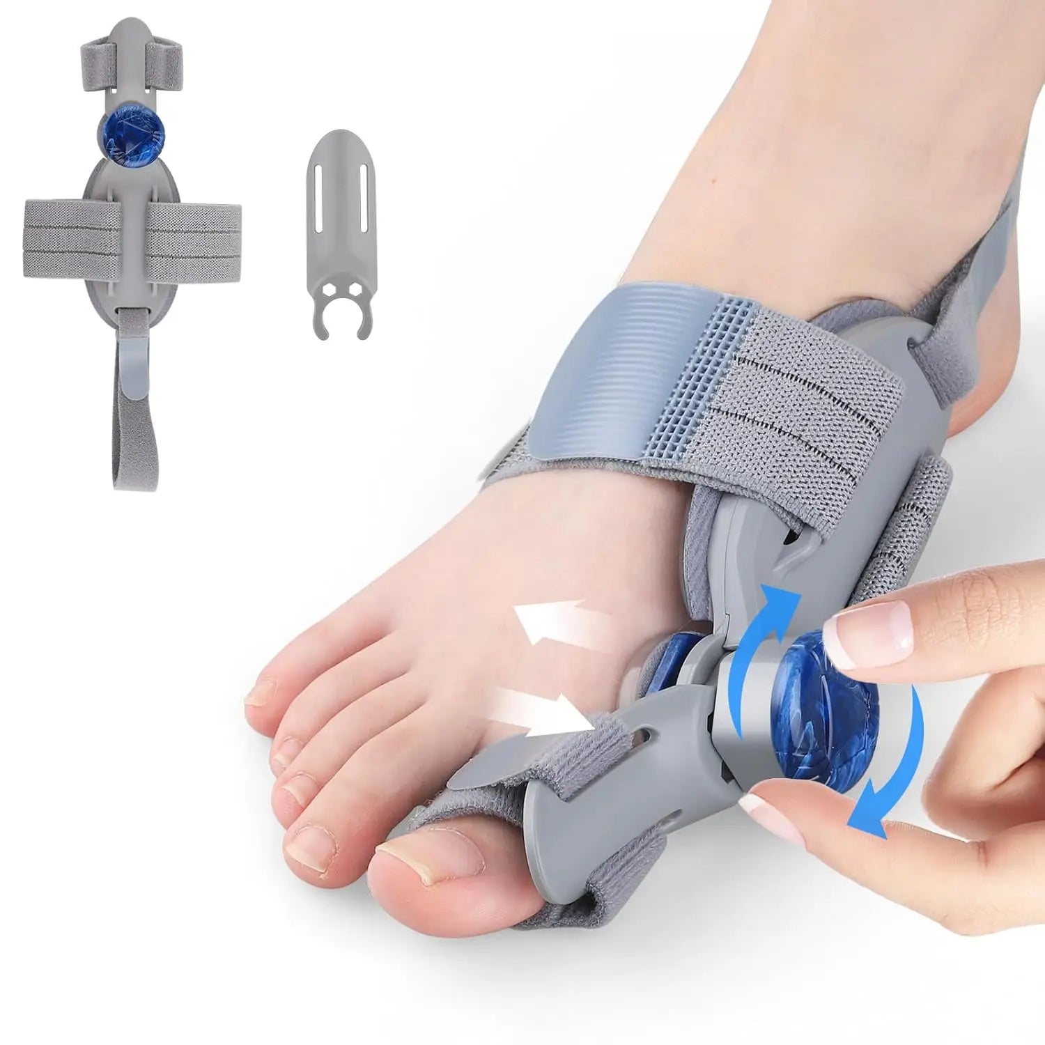 Soft flexible bunion corrector for pain relief