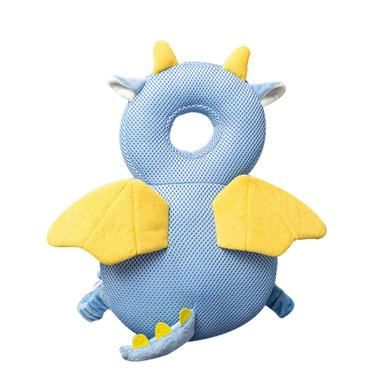 Soft newborn safety pillow with plush straps