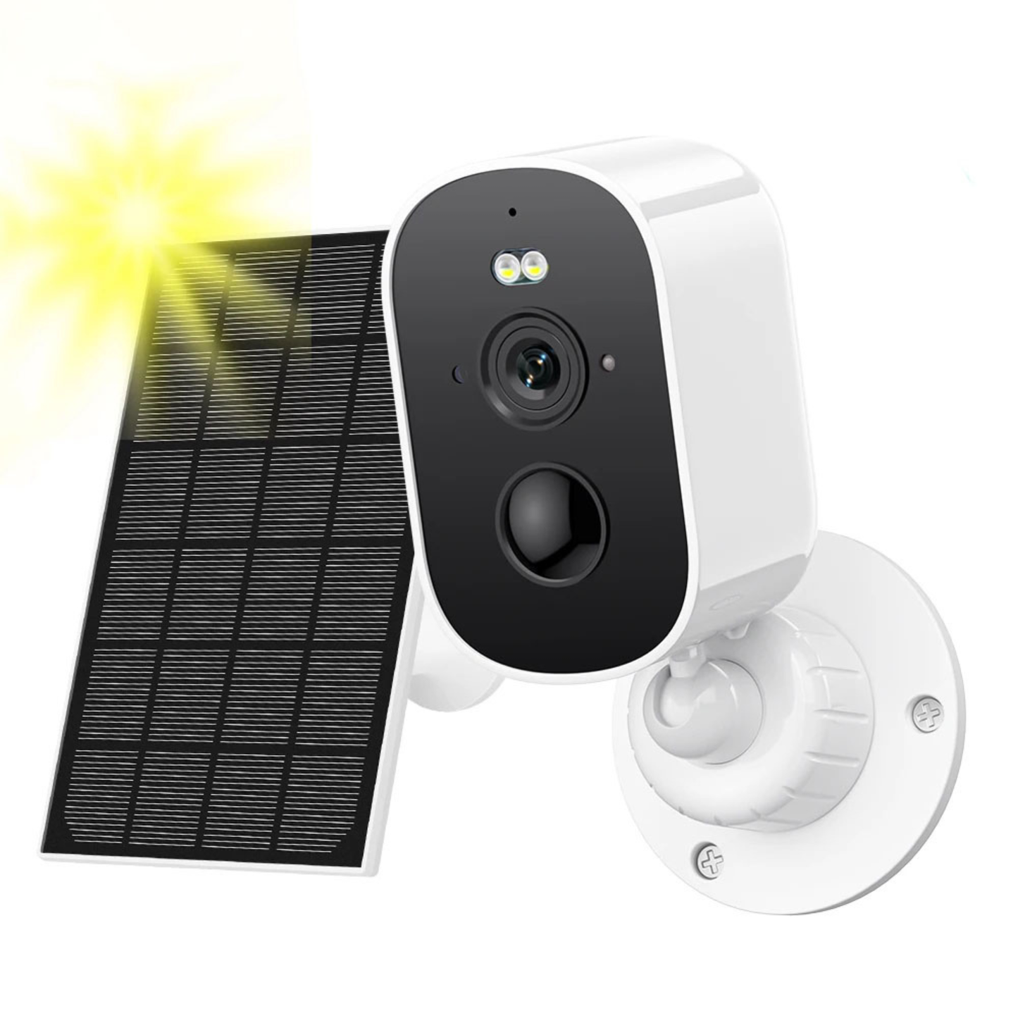 Solar powered outdoor security camera