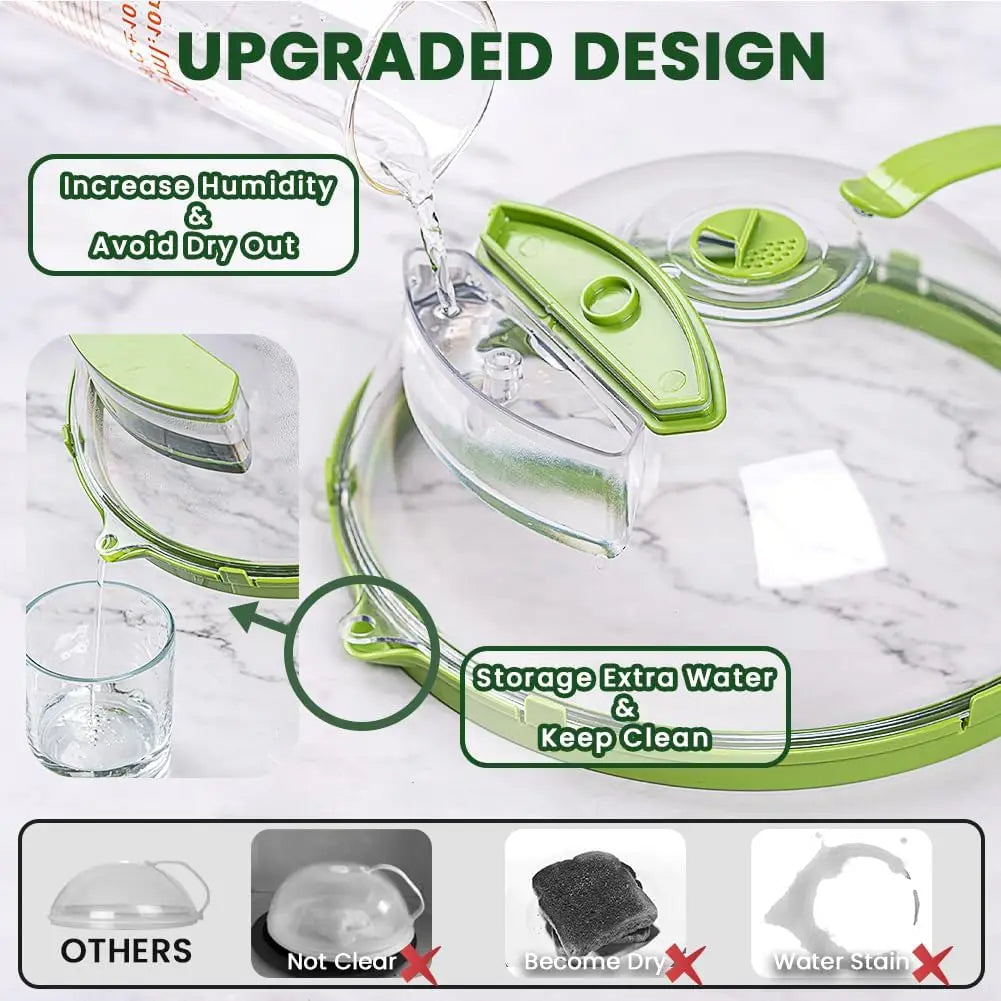 Splatter guard preventing microwave mess