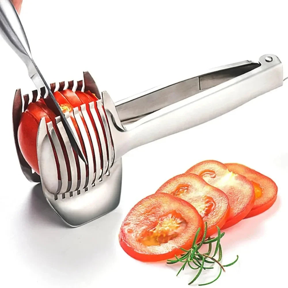Stainless steel handheld vegetable slicer