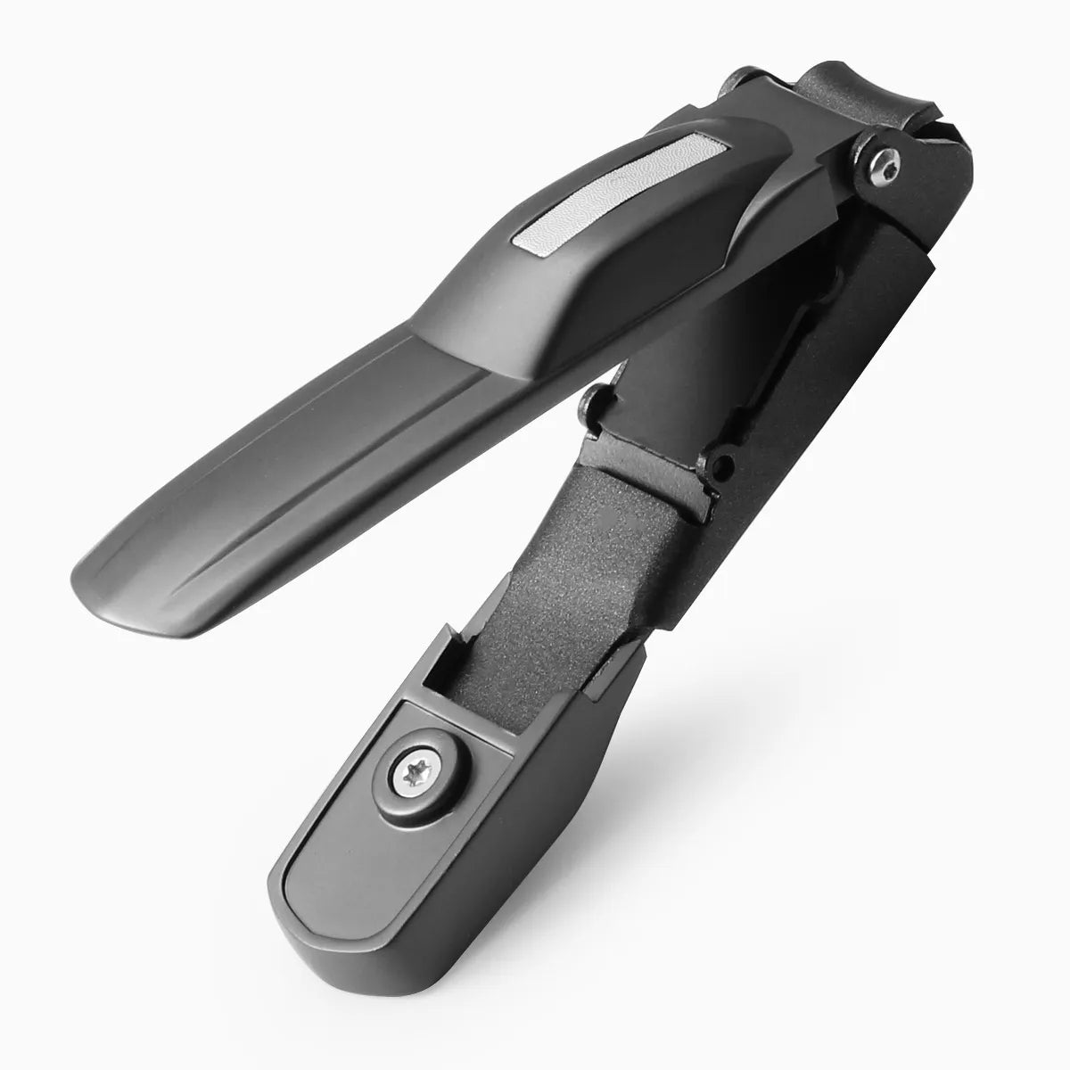 Stainless steel nail clipper with catcher
