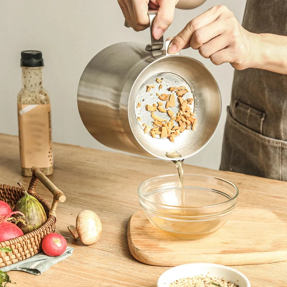 Stainless steel pot for crispy frying