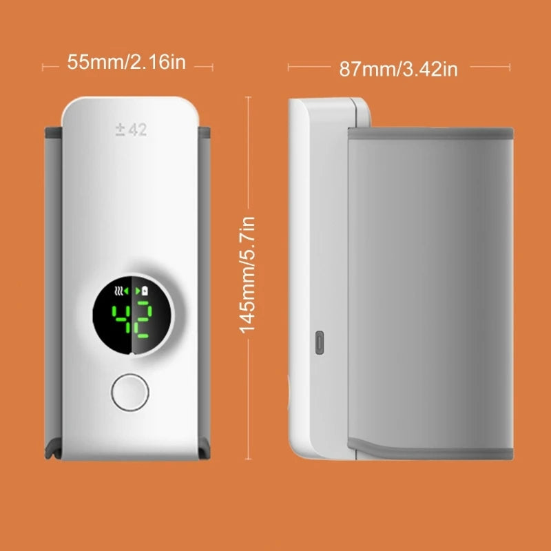 Travel baby bottle warmer in use