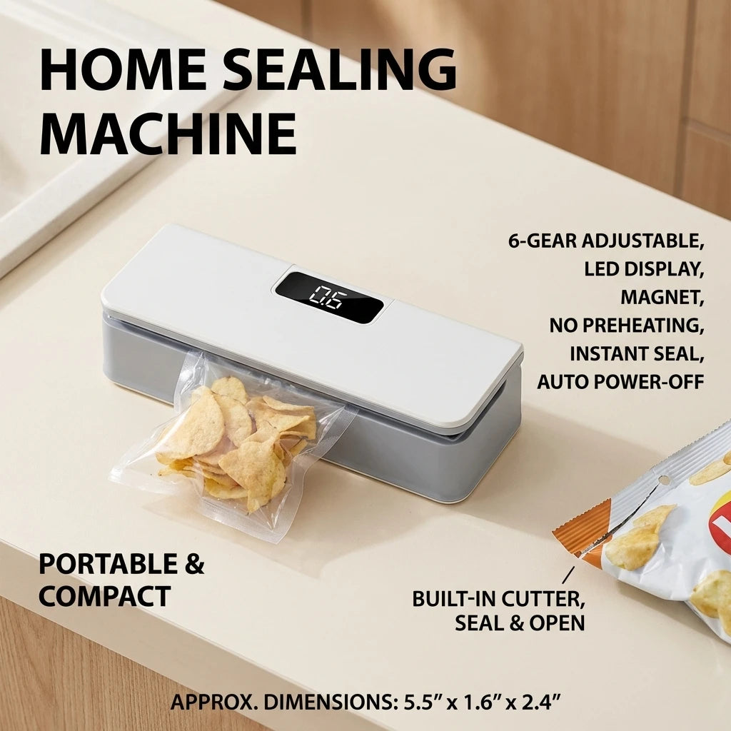 USB-C bag sealer for snacks and food