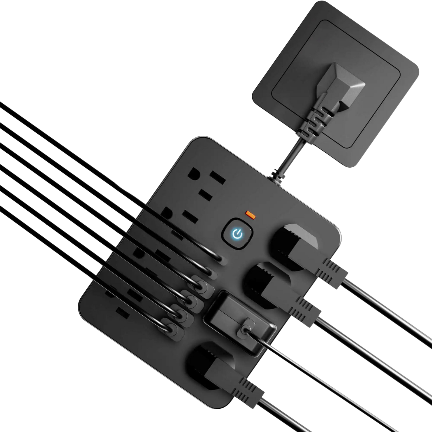 USB charging station with surge protection