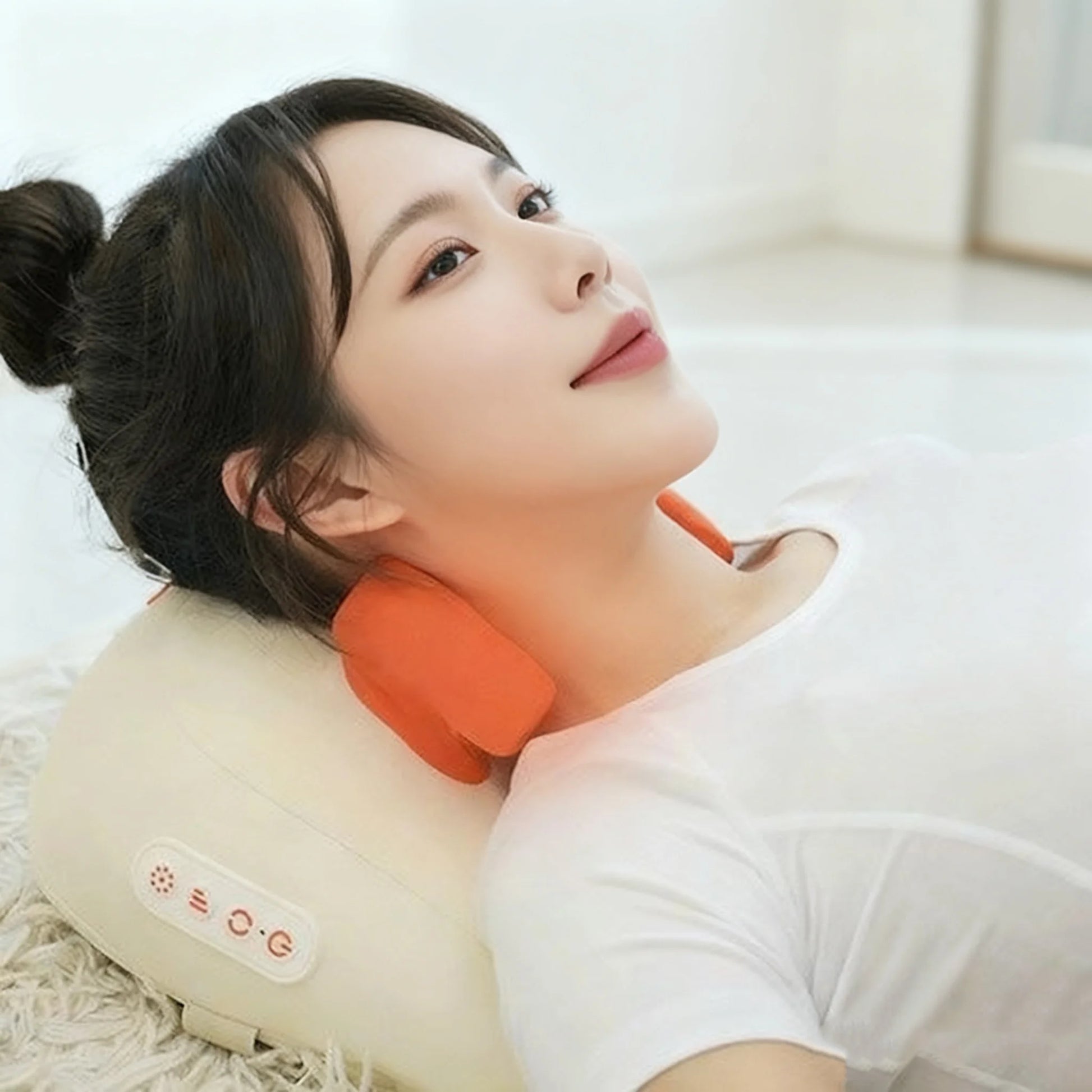 USB powered neck massage pillow