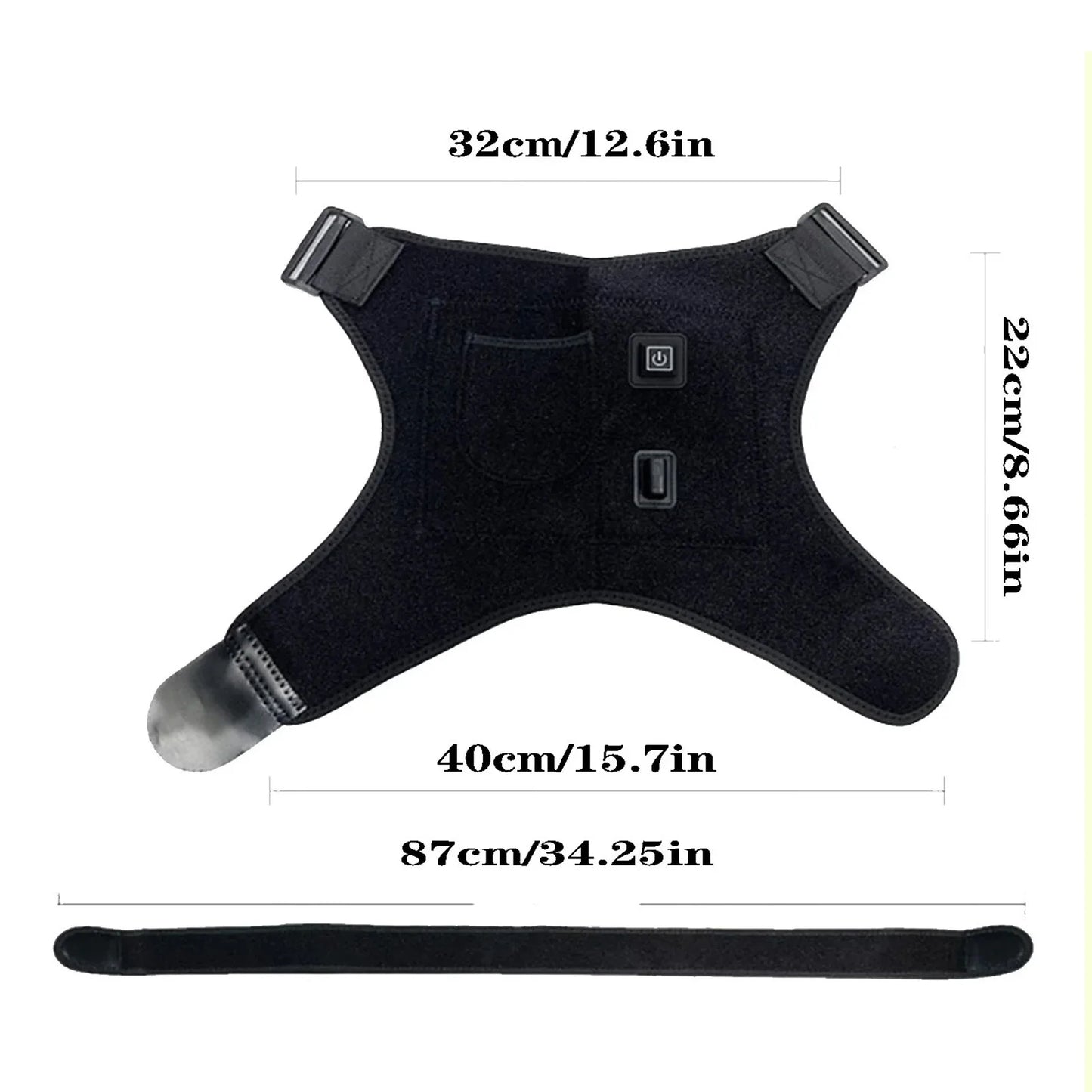 USB powered shoulder heating pad