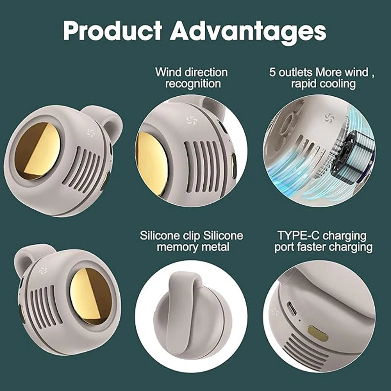 USB rechargeable personal cooling fan