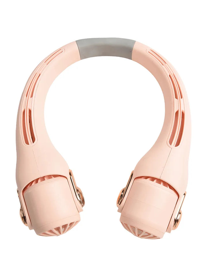 USB rechargeable wearable neck fan 3 speeds