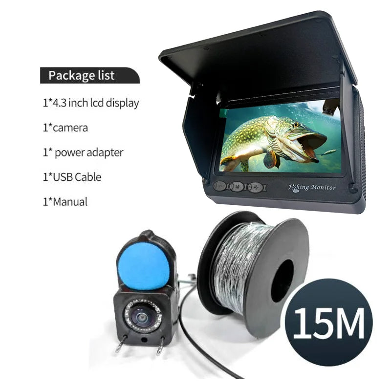 Underwater fish finder with water temperature display grandline retail