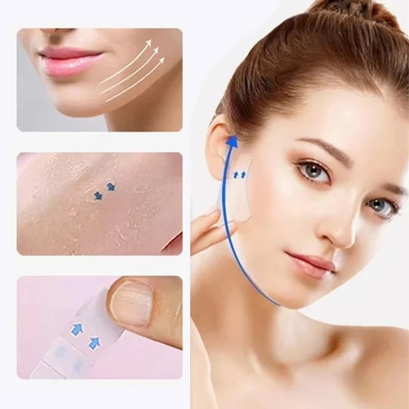 V-shape face lift tape reducing double chin