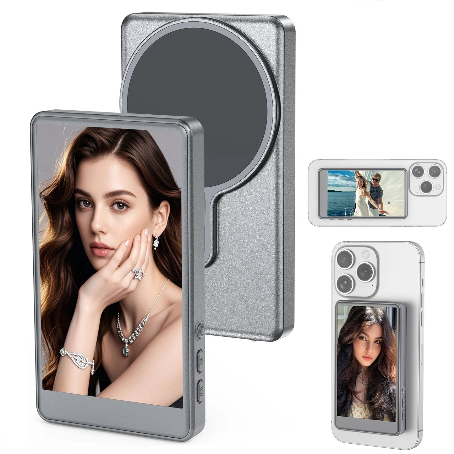 Vlog selfie monitor screen for iPhone
