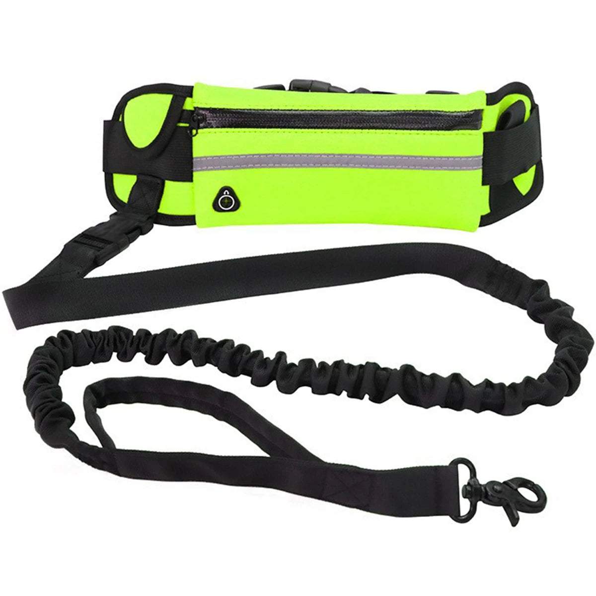 Waist dog leash for active dog owners