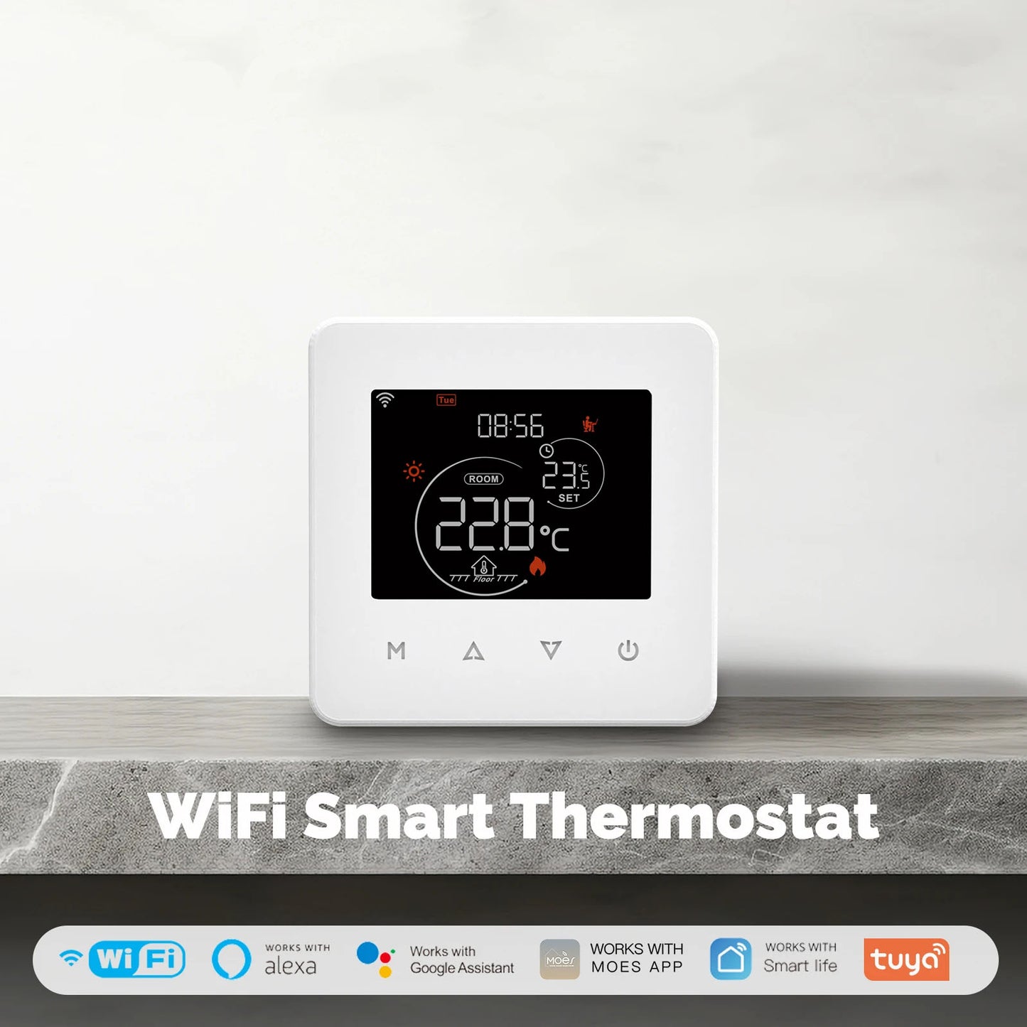 WiFi smart thermostat for underfloor heating
