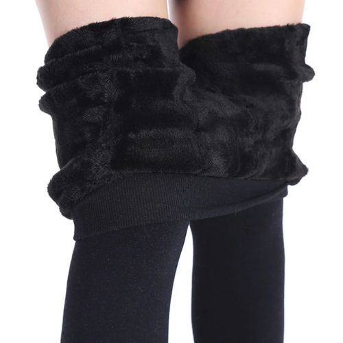Winter leggings with soft fleece lining