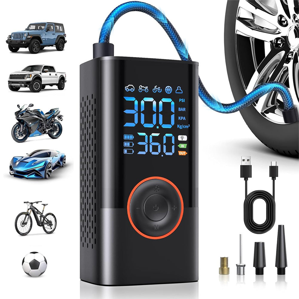 Wireless car tyre air pump portable inflator