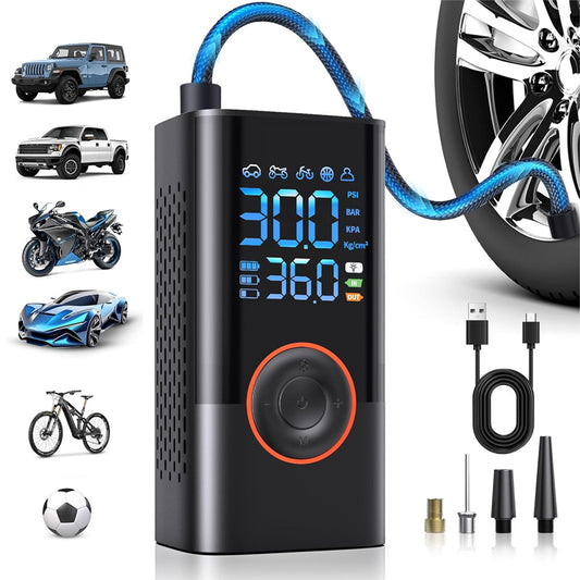 Wireless car tyre air pump portable inflator