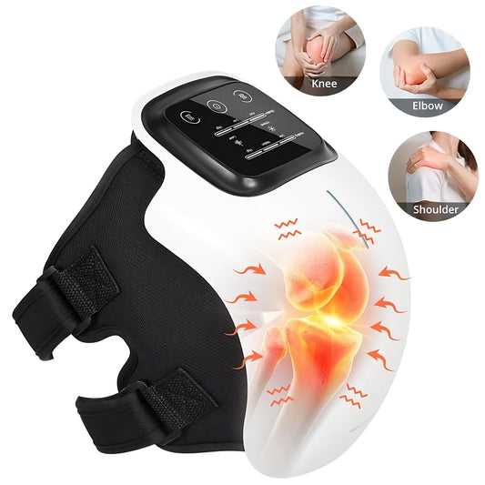 Electric knee therapy massager device